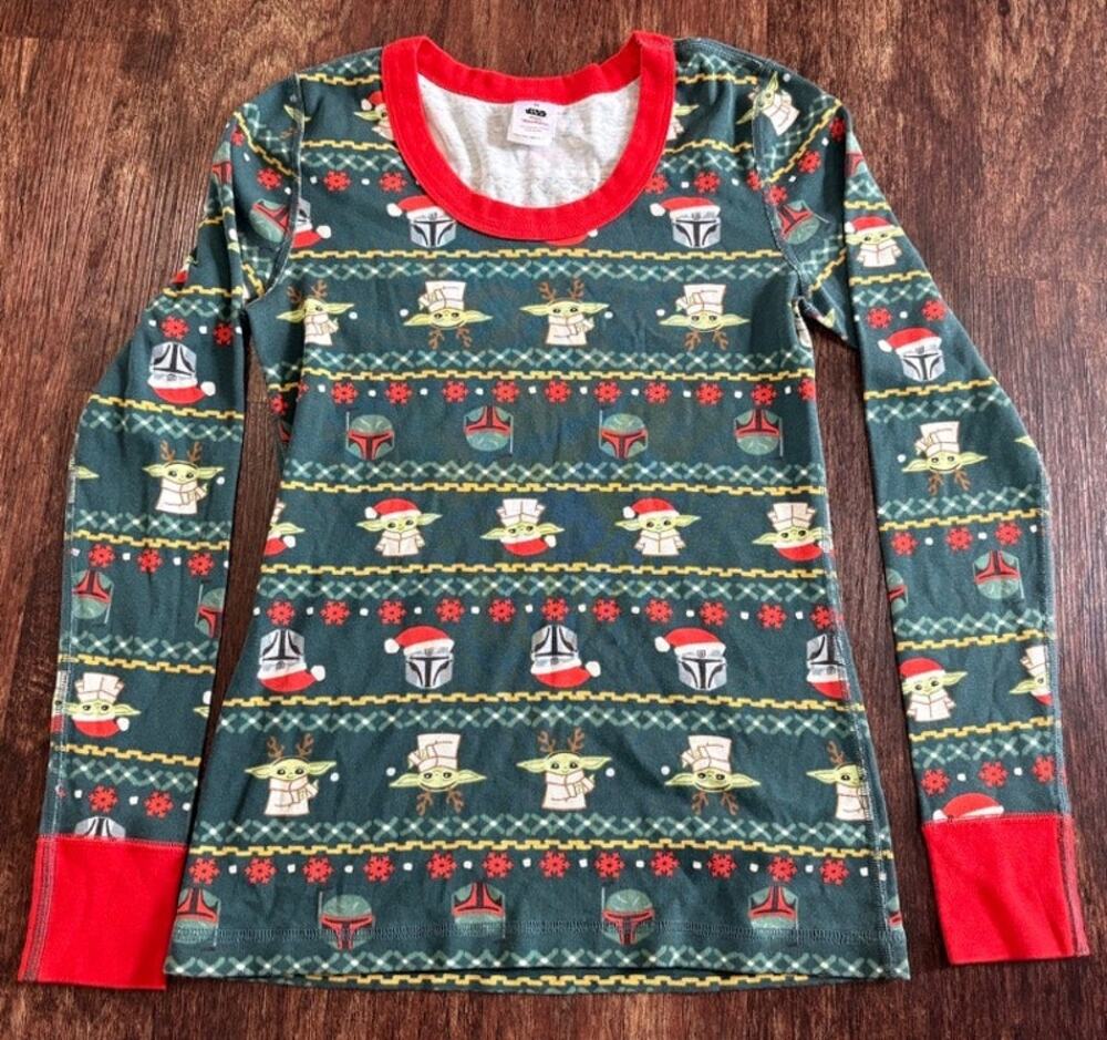 Hanna Andersson Star Wars Christmas Pajama Top Organic Cotton Unisex Adult XS